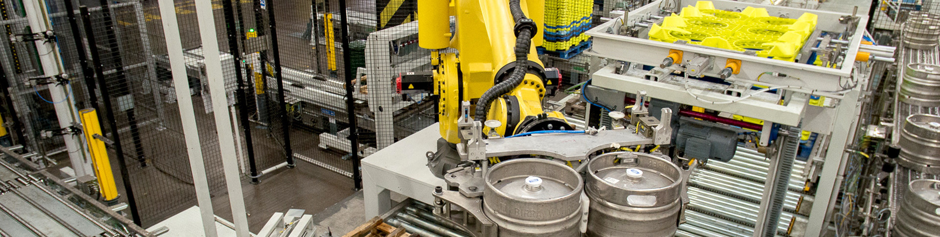 Robotic Keg De-Palletizing and Palletizing